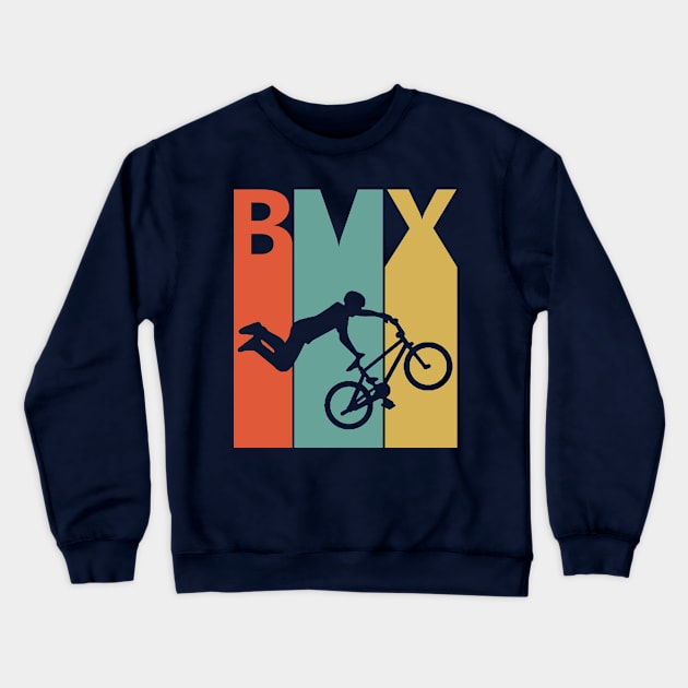 Vintage BMX Bike Gift Crewneck Sweatshirt by GWENT